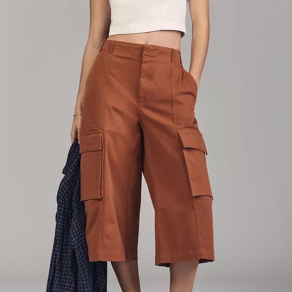 Maeve Cargo Lange Bermuda-Shorts orange/ brown 12